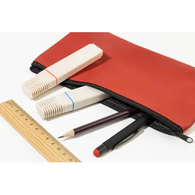 Astuccio CUSTRO porta penne promozionale in PU riciclato 80% - Immagine 7