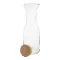 Caraffa in vetro riciclato VINEA 1000ml personalizzata con logo - Anteprima 2