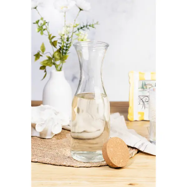 Caraffa in vetro riciclato VINEA 1000ml personalizzata con logo - Immagine 4