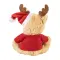 Peluche in RPET RENNA con stampa e cappello di Babbo - Anteprima 3