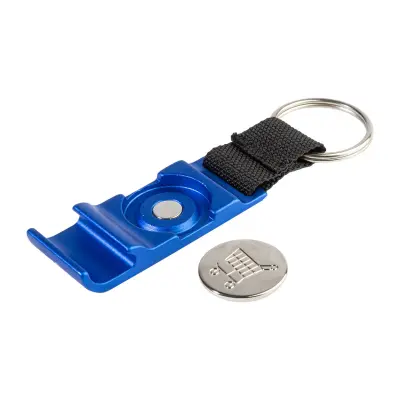 Portachiavi apribottiglie OPENCART con moneta carrello in acciaio - Immagine 15
