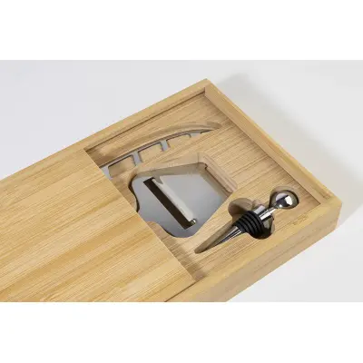 Set vino e formaggi QuesoVino in scatola di bambù - Immagine 9