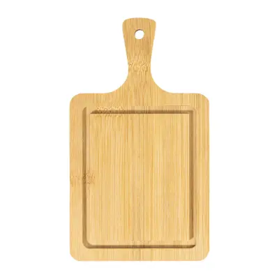 Tagliere BiteTime mini in bambù con manico e scanalatura - Immagine 5