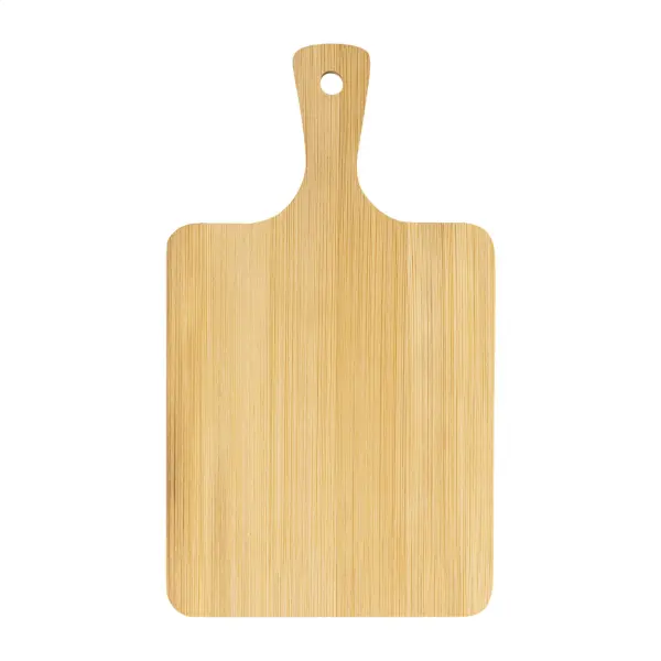 Tagliere BiteTime mini in bambù con manico e scanalatura - Immagine 2