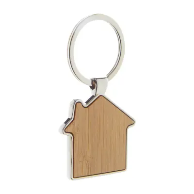 Portachiavi Metallo E Bamboo Personalizzabile Horby