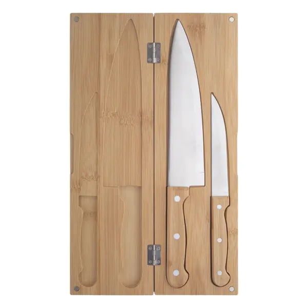 Set Coltelli Con Manici In Bamboo Sanjo - Immagine 4