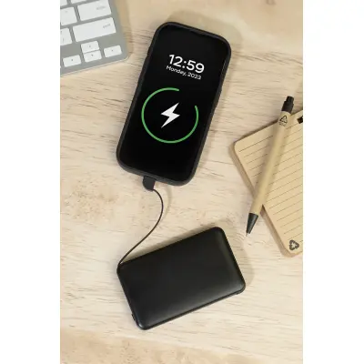 Power bank in plastica riciclata SLIMBANK - Immagine 6