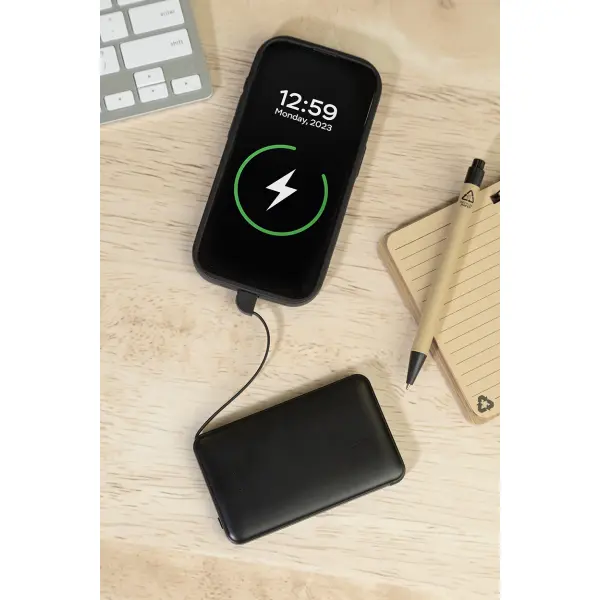 Power bank in plastica riciclata SLIMBANK - Immagine 6