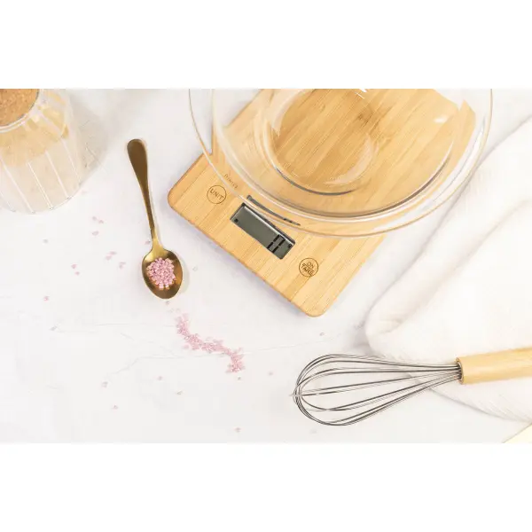 Bilancia da cucina ricaricabile BAMCOOK con batteria USB 300mAh - Immagine 6