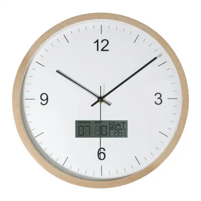 Orologio da parete TEMPORA con calendario e termometro - Immagine 2