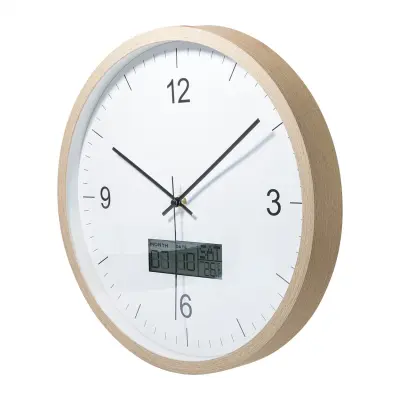 Orologio da parete TEMPORA con calendario e termometro - Immagine 3