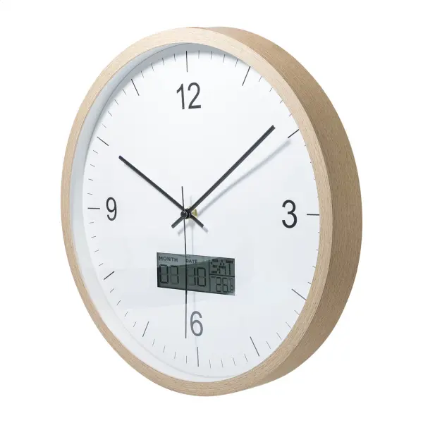 Orologio da parete TEMPORA con calendario e termometro - Immagine 3