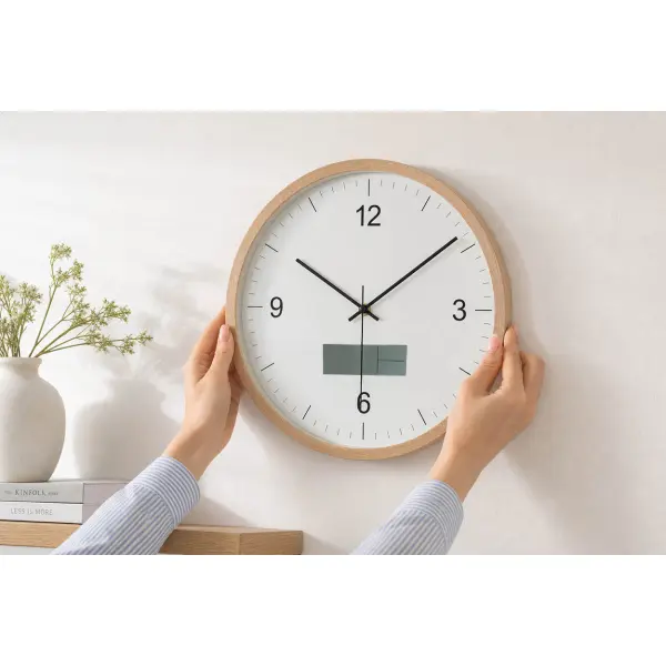 Orologio da parete TEMPORA con calendario e termometro - Immagine 6