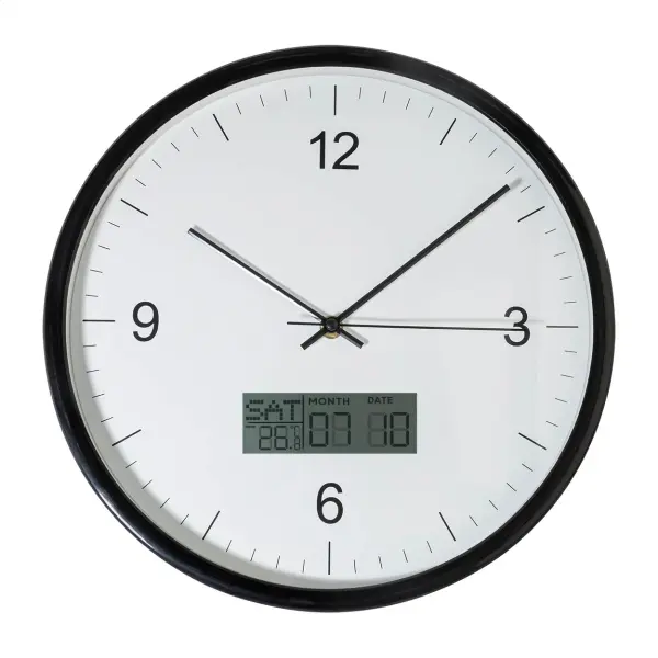 Orologio da parete TEMPORA con calendario e termometro - Immagine 10