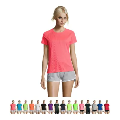 T-shirt donna SPORTY WOMEN 140g/m² con stampa - SOL'S