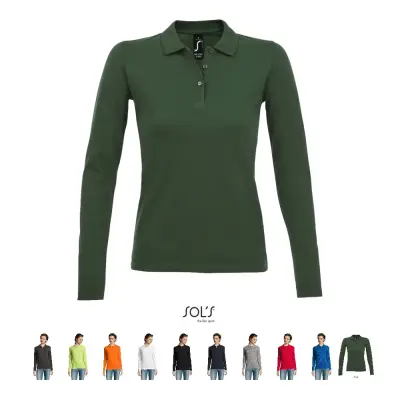 Polo PERFECT LSL WOMEN in cotone piqué 180 - SOL'S - Immagine 1