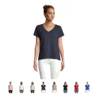 T-shirt donna REGENT V WOMEN con stampa del tuo logo - SOL'S