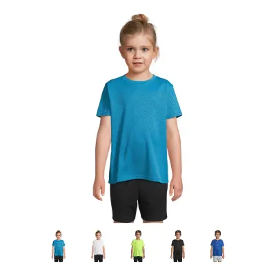 T-shirt bambino SPRINT KIDS in poliestere riciclato - SOL'S