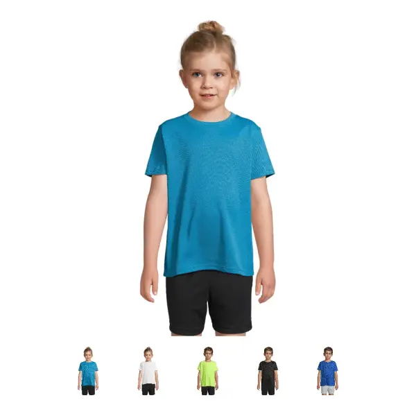 T-shirt bambino SPRINT KIDS in poliestere riciclato - SOL'S - Immagine 1