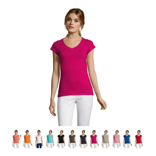 T-shirt donna MOON 150g/m² con stampa - SOL'S - Immagine 1