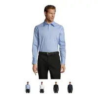 Camicia BRIGHTON elasticizzata in popeline 140 - SOL'S
