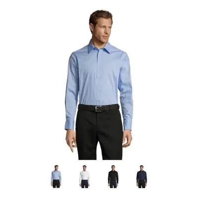 Camicia BRIGHTON elasticizzata in popeline 140 - SOL'S