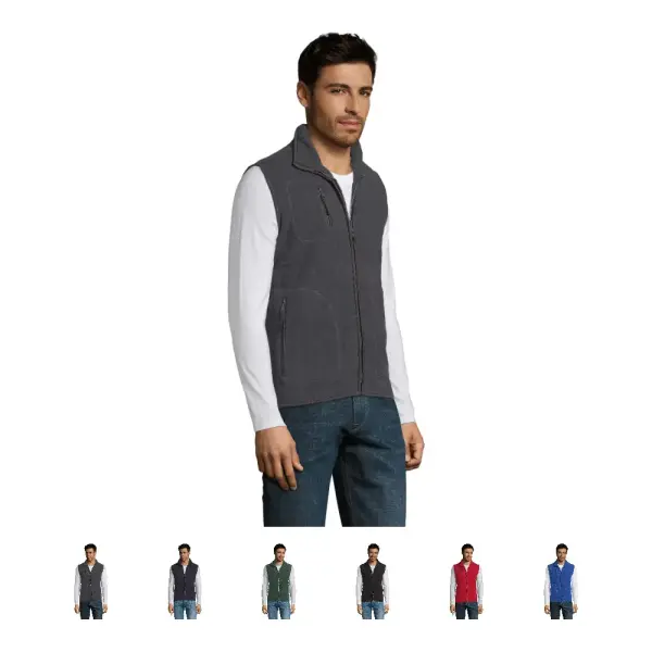 Smanicati NORWAY fleece 320 con stampa del tuo logo - SOL'S - Immagine 1
