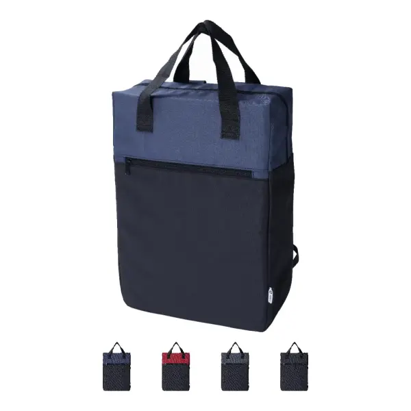Zaino in poliestere rPET Olive - Immagine 1