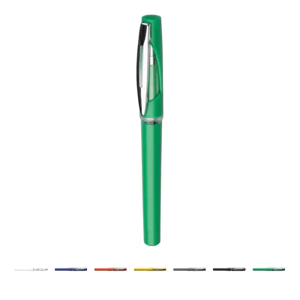 Penna roller in ABS con refill gel nero Karin - Immagine 1