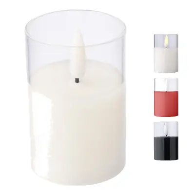 Candela LED SERIN in cera con effetto fiamma