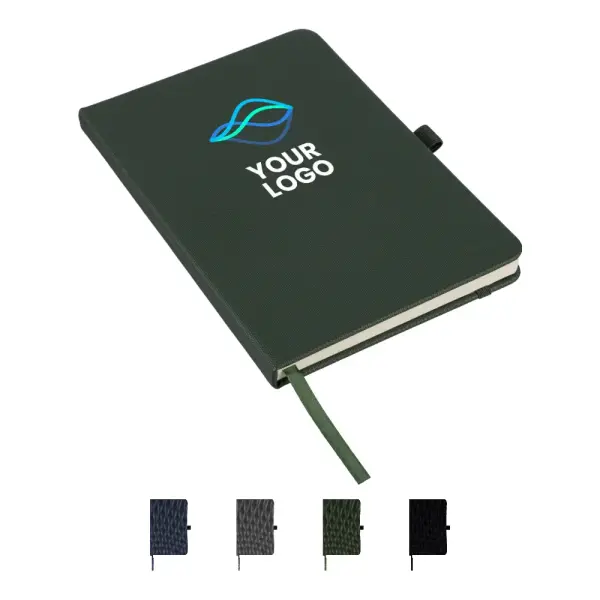 Taccuino ELENA A5 in rPET promozionale con logo - Immagine 1