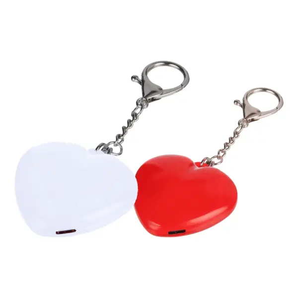 Portachiavi con torcia GLEAMO cuore 10 LED ricaricabile USB-C - Immagine 1