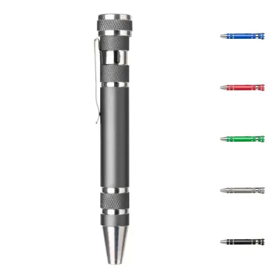 Set cacciavite tascabile in alluminio Alyssa - Immagine 1