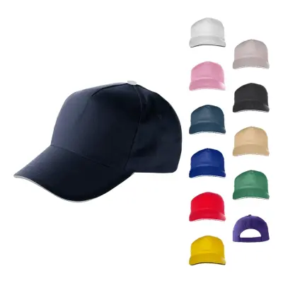 Cappellino 5 pannelli in cotone Beau - Immagine 1
