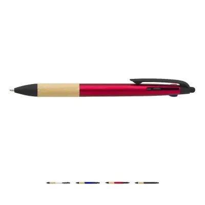 Penna a sfera 3 colori Malachi - Immagine 1