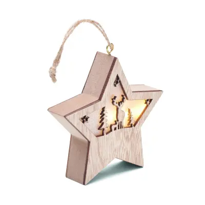 Stella natalizia STARLIGHT in MDF personalizzata