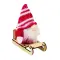 Gnomo decorativo FROSTY SLEIGH 24x38x51 cm con stampa - Anteprima 2