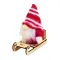 Gnomo decorativo FROSTY SLEIGH 24x38x51 cm con stampa - Anteprima 6