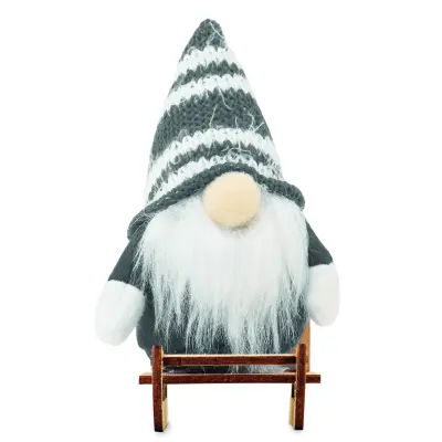 Gnomo decorativo FROSTY SLEIGH 24x38x51 cm con stampa - Immagine 10