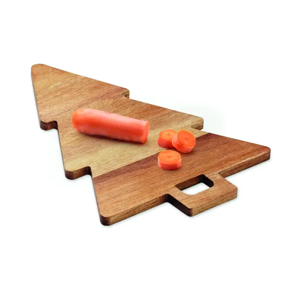 Tagliere natalizio ARBETO in acacia personalizzato - Immagine 2