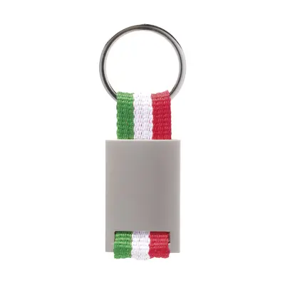 Portachiavi con bandiera italiana in metallo QUASIMODO - Immagine 1