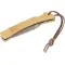 Coltello pieghevole in acciaio inox e bamboo Beckett - Anteprima 1