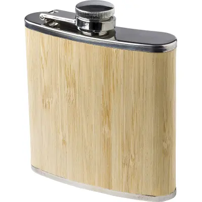 Fiaschetta in acciaio inox e bamboo Hayden - Immagine 1