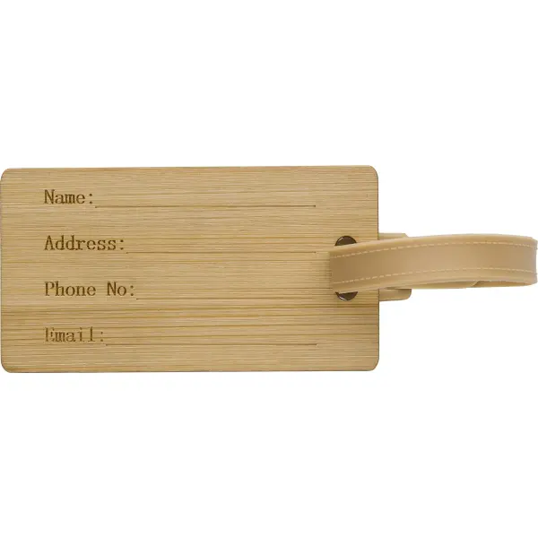 Portanome per bagaglio in bamboo Shawn - Immagine 3