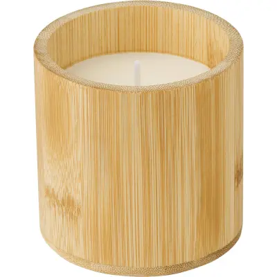 Candela in bambù ELI cera vegetale promozionale