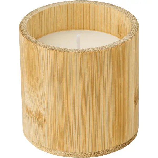 Candela in bambù ELI cera vegetale promozionale - Immagine 1