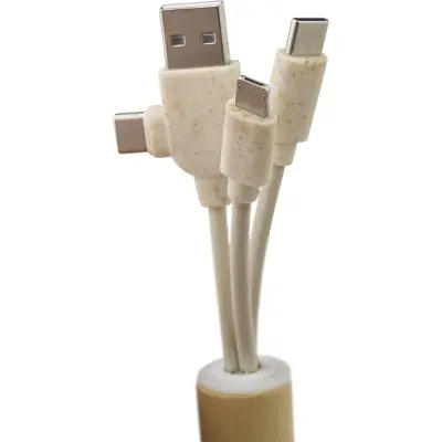 Portachiavi con cavi per la ricarica USB Tyson - Immagine 2
