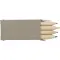 Set 4 mini matite in legno personalizzabili Kai - Anteprima 3