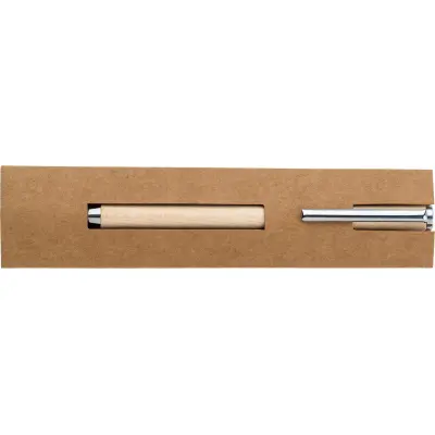 Penna a sfera in legno di acero Lucienne - Immagine 2