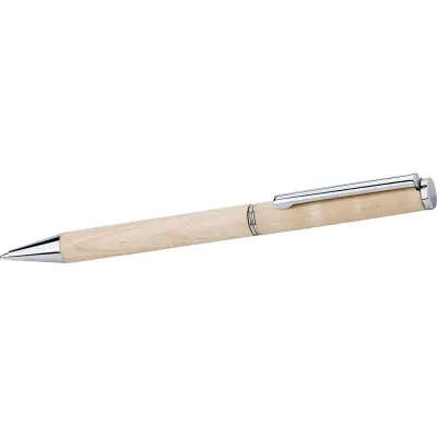 Penna a sfera in legno di acero Lucienne - Immagine 1